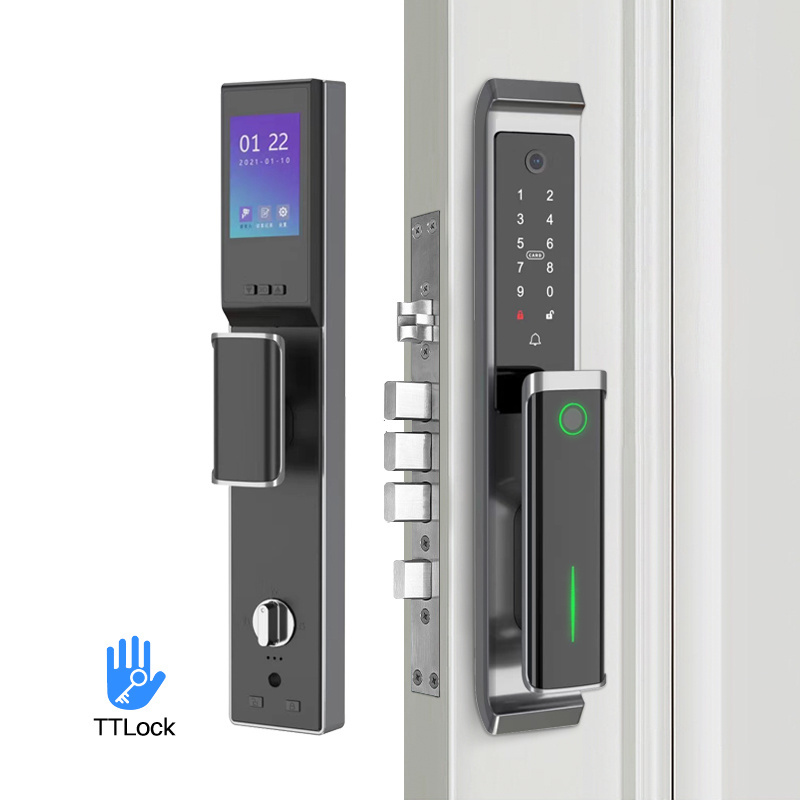 Eseye Wholesale Price Tuya App Cerradura Automatic Fingerprint Smart Door Lock with Camera