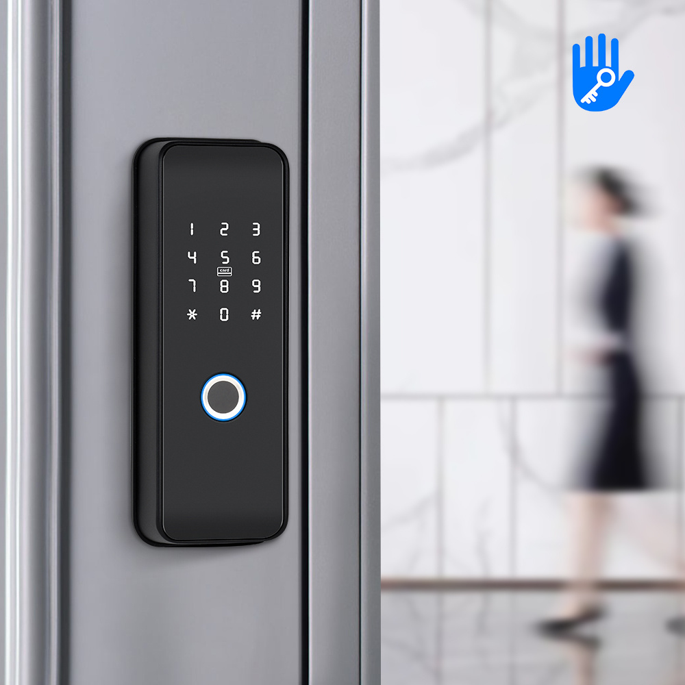 Eseye Waterproof Outdoor Double Sided Fingerprint Smart door Lock with Ttlock APP