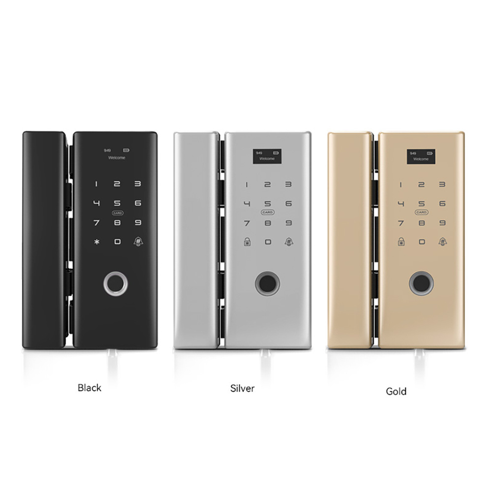 Eseye Intelligent ttlock App Rfid Pin Electronic Smart biometric fingerprint glass door lock for office