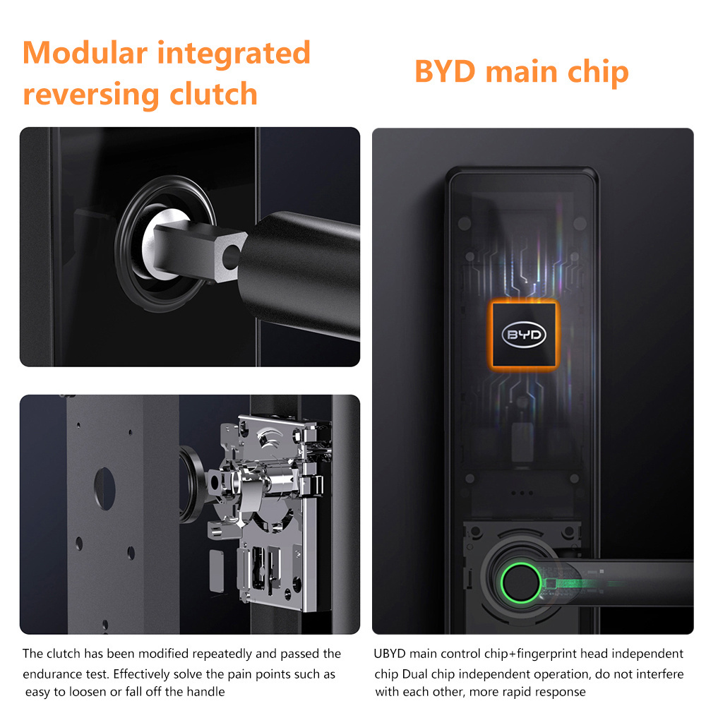 Eseye Manufacturer Keyless Touch Screen Electric Tuya App Wifi Gate Lock Smart Fingerprint Door Lock