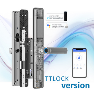 Eseye Biometric Fingerprint Latest Ip66 Dustproof Waterproof Serrure Intelligent Smart Aluminum Door Lock With Ttlock App