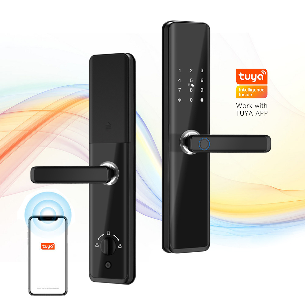 Eseye Keyless Intelligent Security Digital Password Fingerprint Smart Door Lock Mobile Tuya Biometric Locks