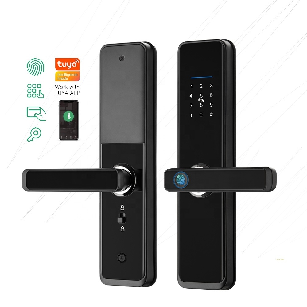 Eseye Cheap Keyless Intelligent Security Digital Password Fingerprint Smart Door Lock Mobile Tuya Biometric Locks