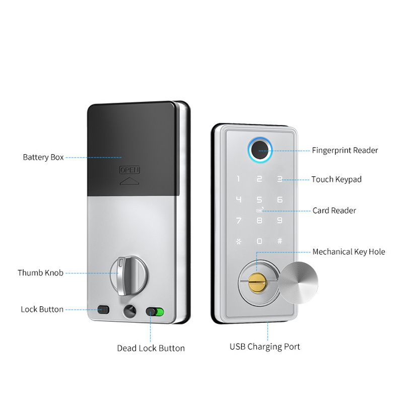 Eseye Smart Safe Digital BLE Automatic Electronic Fingerprint Combination Smart door Locks