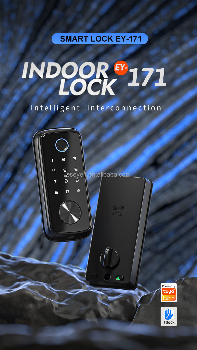 Eseye Security electronic locks Cerraduras Inteligentes Digital Deadbolt Smart Lock Wifi Tuya App Fingerprint Lock