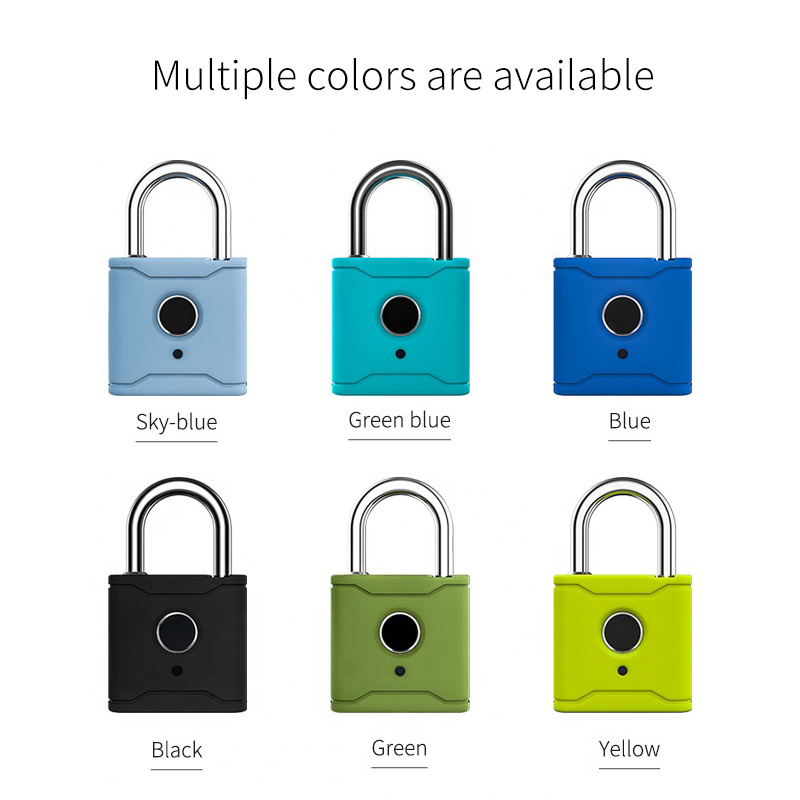 IP65 Smart TTlock APP Alarm Fingerprint Pad lock/Smart Biometric Fingerprint Padlock