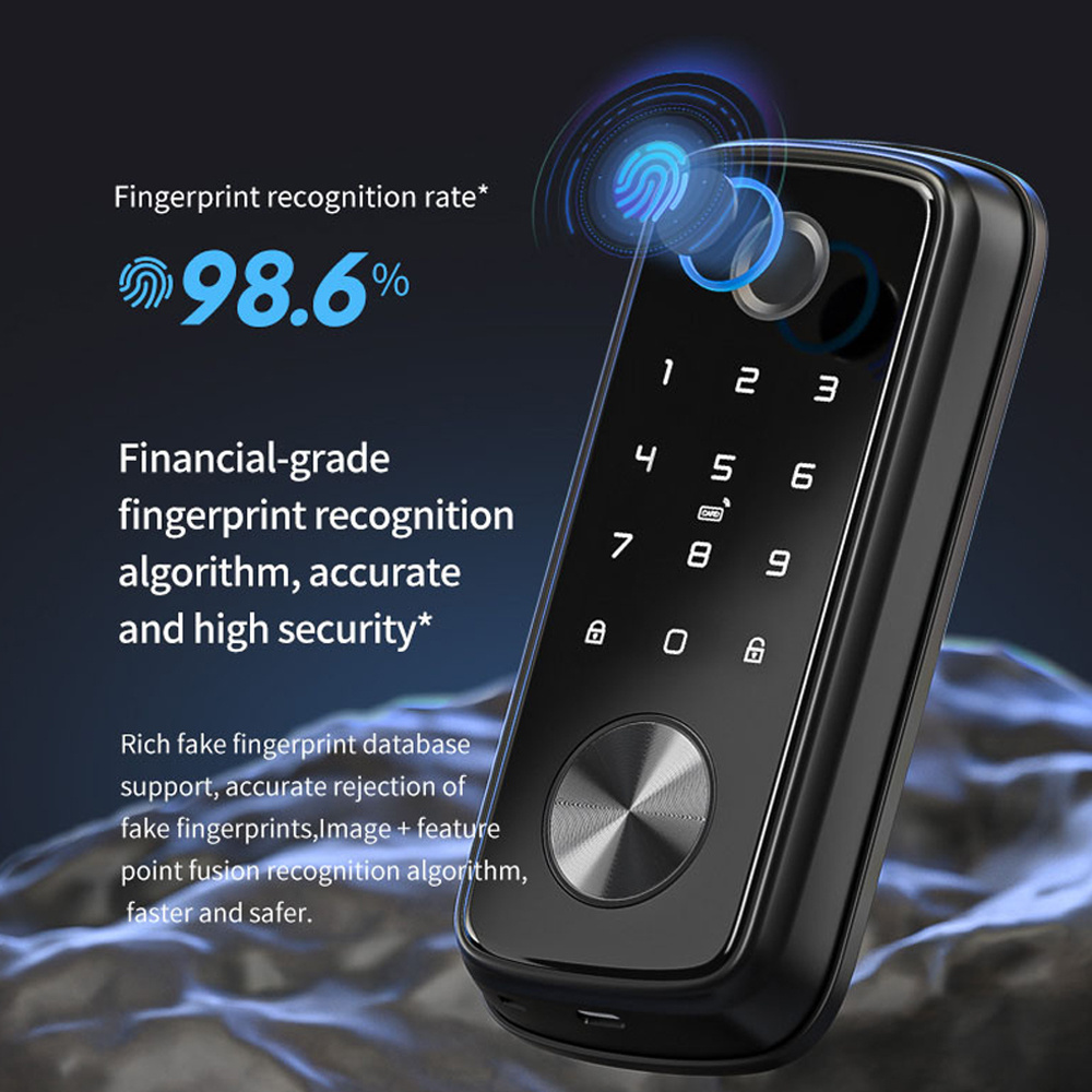 Eseye Security electronic locks Cerraduras Inteligentes Digital Deadbolt Smart Lock Wifi Tuya App Fingerprint Lock