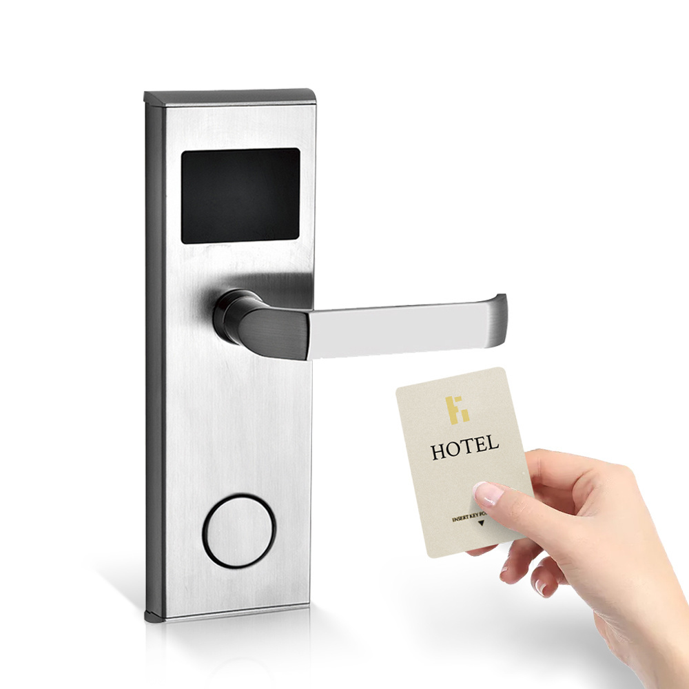 Intelligent Contactless Card Access Hotel Door Lock With Rfid Card Hotel Lock System