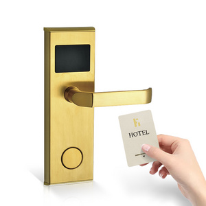 Intelligent Contactless Card Access Hotel Door Lock With Rfid Card Hotel Lock System