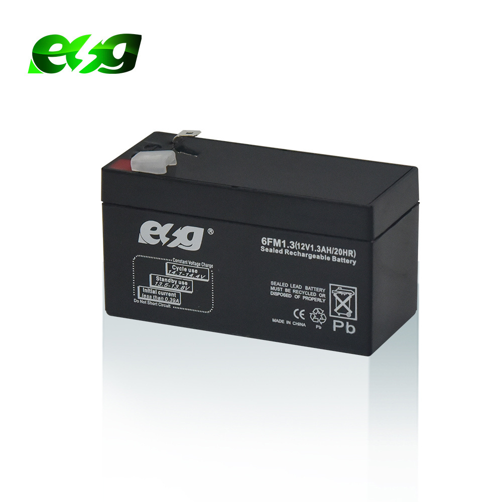 Portable Equipment sealed lead acid rechargeable battery 12v 1.2ah 1.3ah for outdoor camping Flashlights