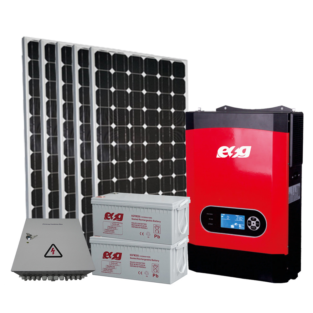 ESG inverter controller  battery system residential 3kw solar panel kit off-grid solar power system