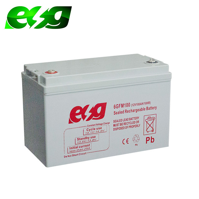 ESG Factory Selling New Design Grid Casting Machine 12V 100Ah Deep Cyle Lead Acid Battery