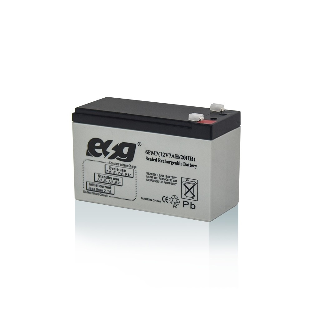 ESG High Performance Dry Charged Battery 12V7ah Motorcycle Battery