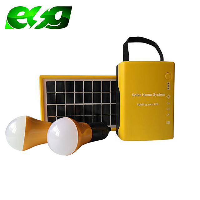 ESG Cheaper Mini 9V3W  portable solar lighting kit Outdoor Camping Solar Energy Systems Led Camping Lights