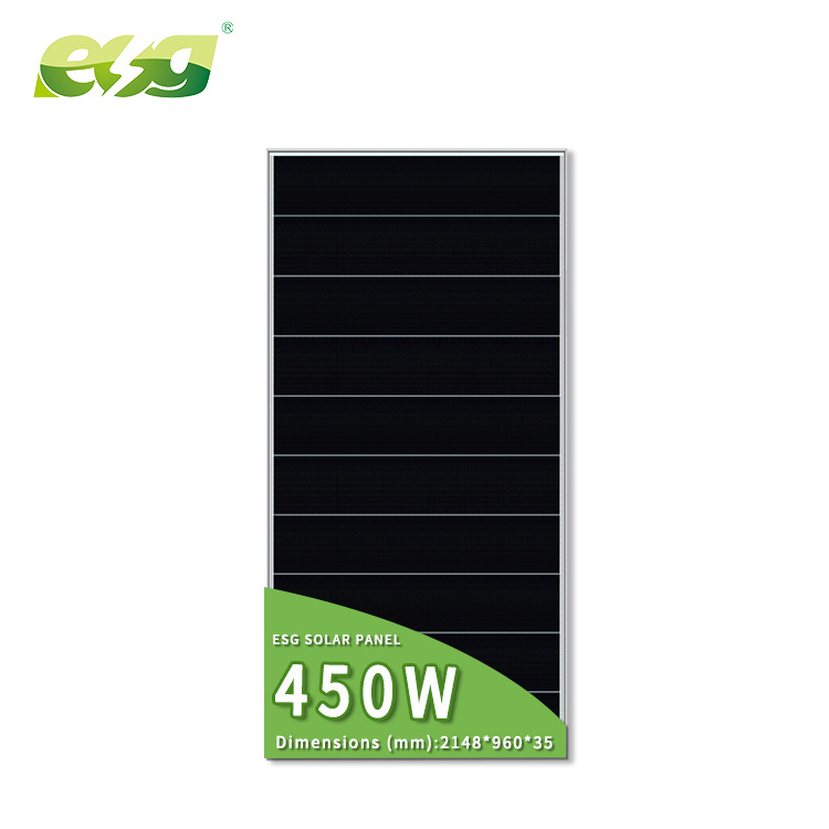 ESG 72 Half cell 300w 350w 400W 440W 450W 550w Solar On Off Grid Power System Shingled Solar Panel