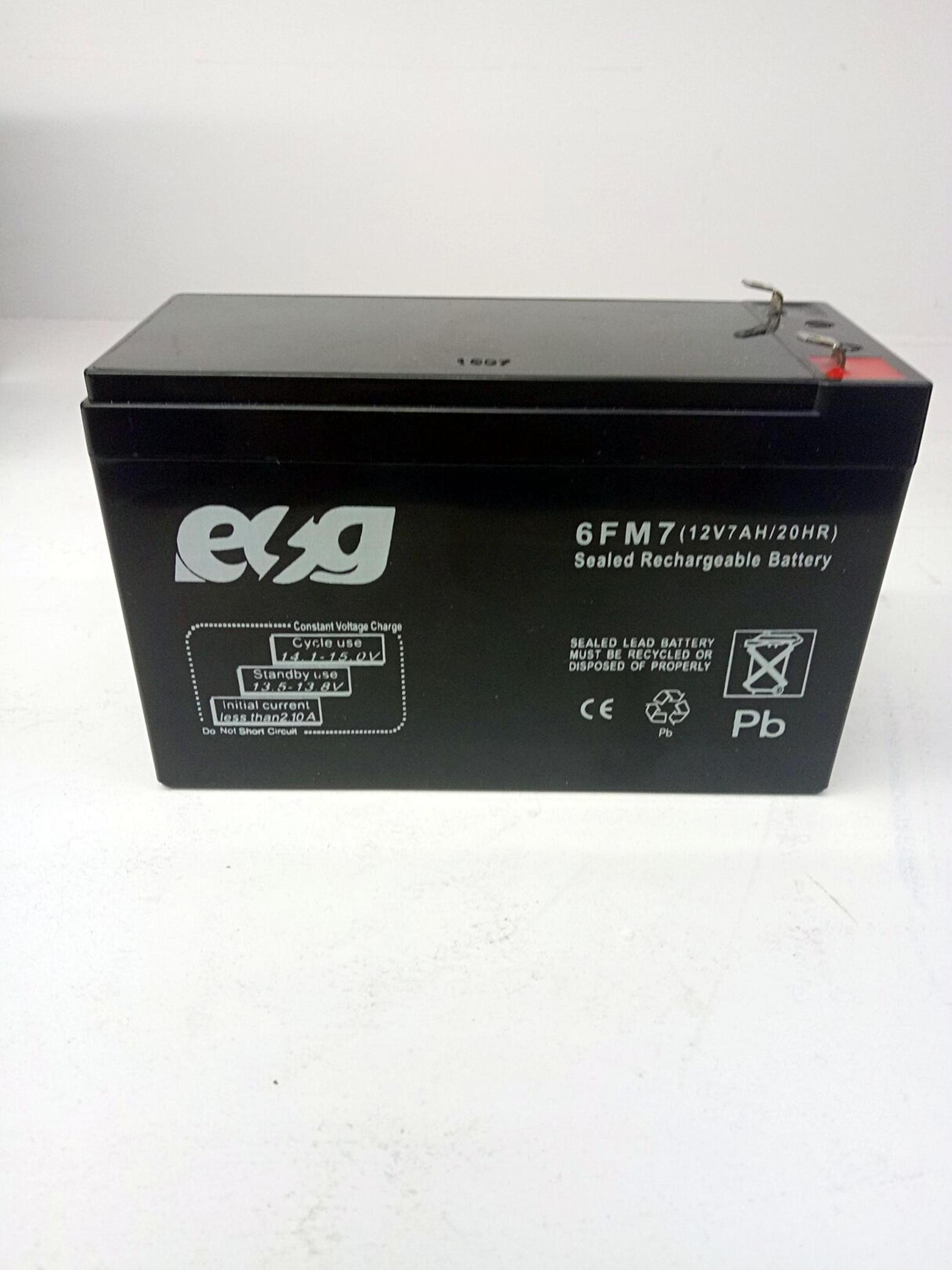 ESG High Performance Dry Charged Battery 12V7ah Motorcycle Battery