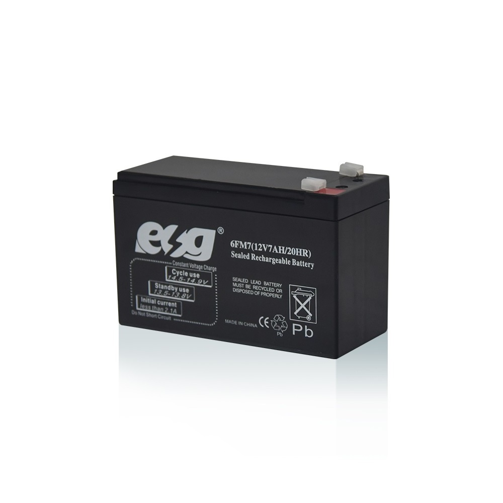 ESG High Performance Dry Charged Battery 12V7ah Motorcycle Battery