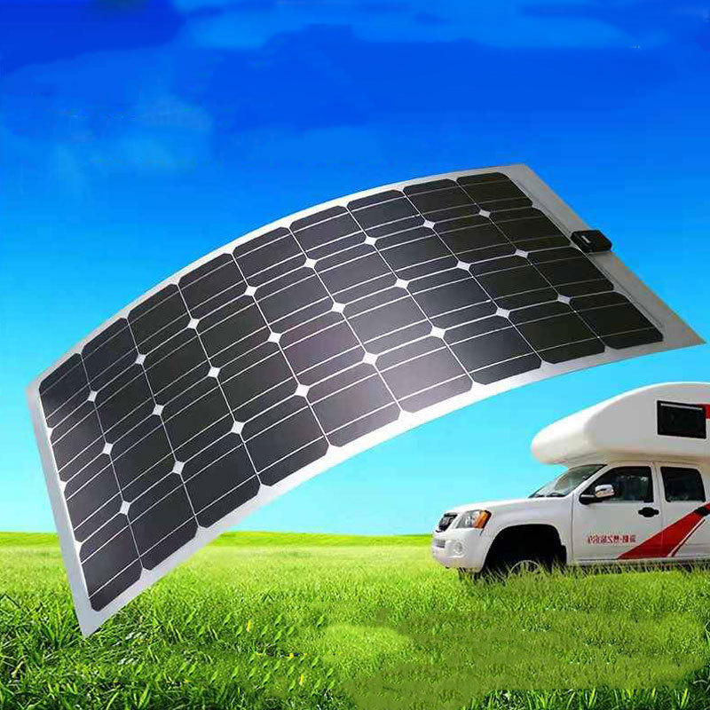 ESG 100w 200w Flexible Solar Panel 10A 20A Solar Regulator Cable For 12v Battery Charger Home Roof