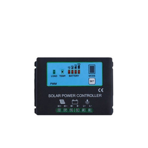 ESG 12V30ah pwm solar charge controller with power display 10A 20A 30A 40A 50A 60A Solar Charge Controller 12V 24V Auto PWM 5V