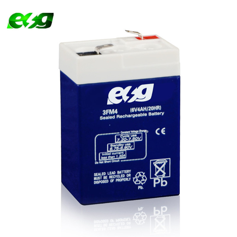 ESG Wholesale Rechargeable Alarm Battery Uninterrupted Power Supply 6Volt 4Ah 5Ah 7Ah Sealed Lead Acid AGM Battery