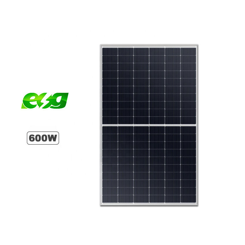 ESG Hot sell 400w 450w 550w 600 watt Polycrystalline Half cut solar panel Lowest Price Solar Panel