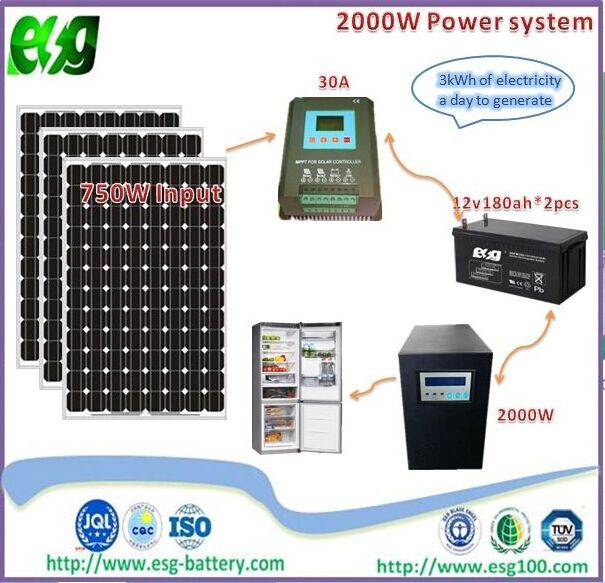 ESG Low frequency 1KW 2KW 3KW 5KW 24v 48v DC mppt controller Pure sine wave solar power inverter