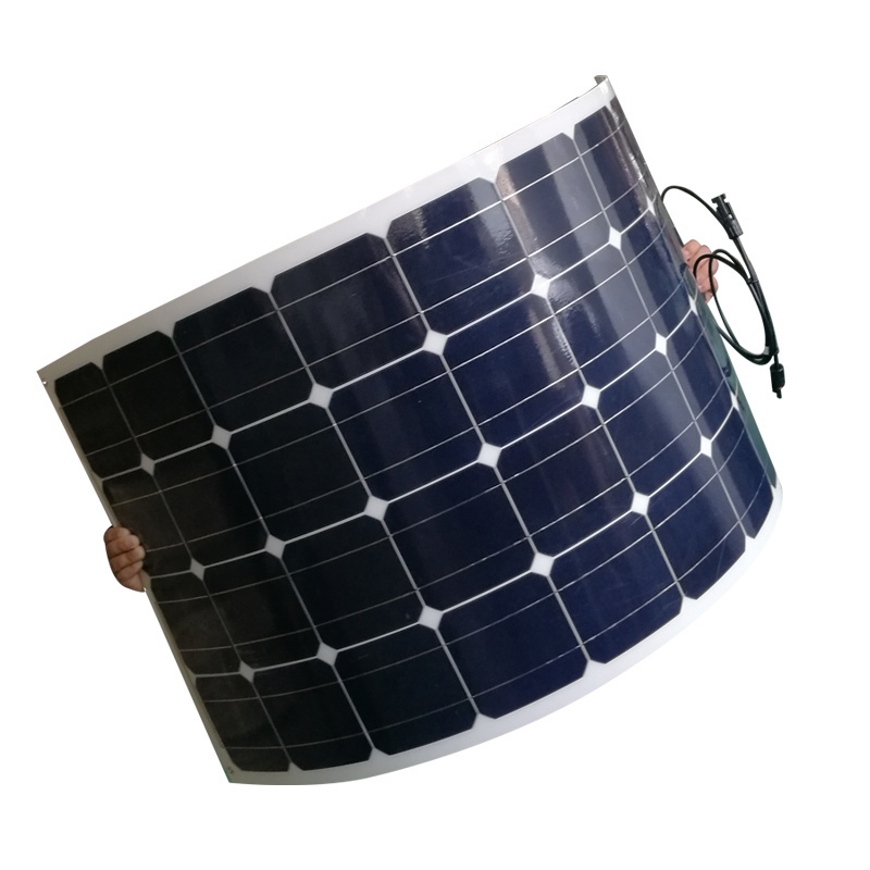 ESG Hot sell 40w 50w 70w 80w 100w Semi flexible Boat portable system solar panel