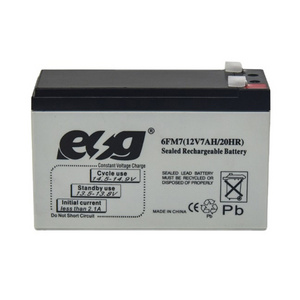 ESG house used cheapest  for Speaker 12V 7AH 8ah 9ah AGM solar Sealed Lead Acid Rechargeable Battery