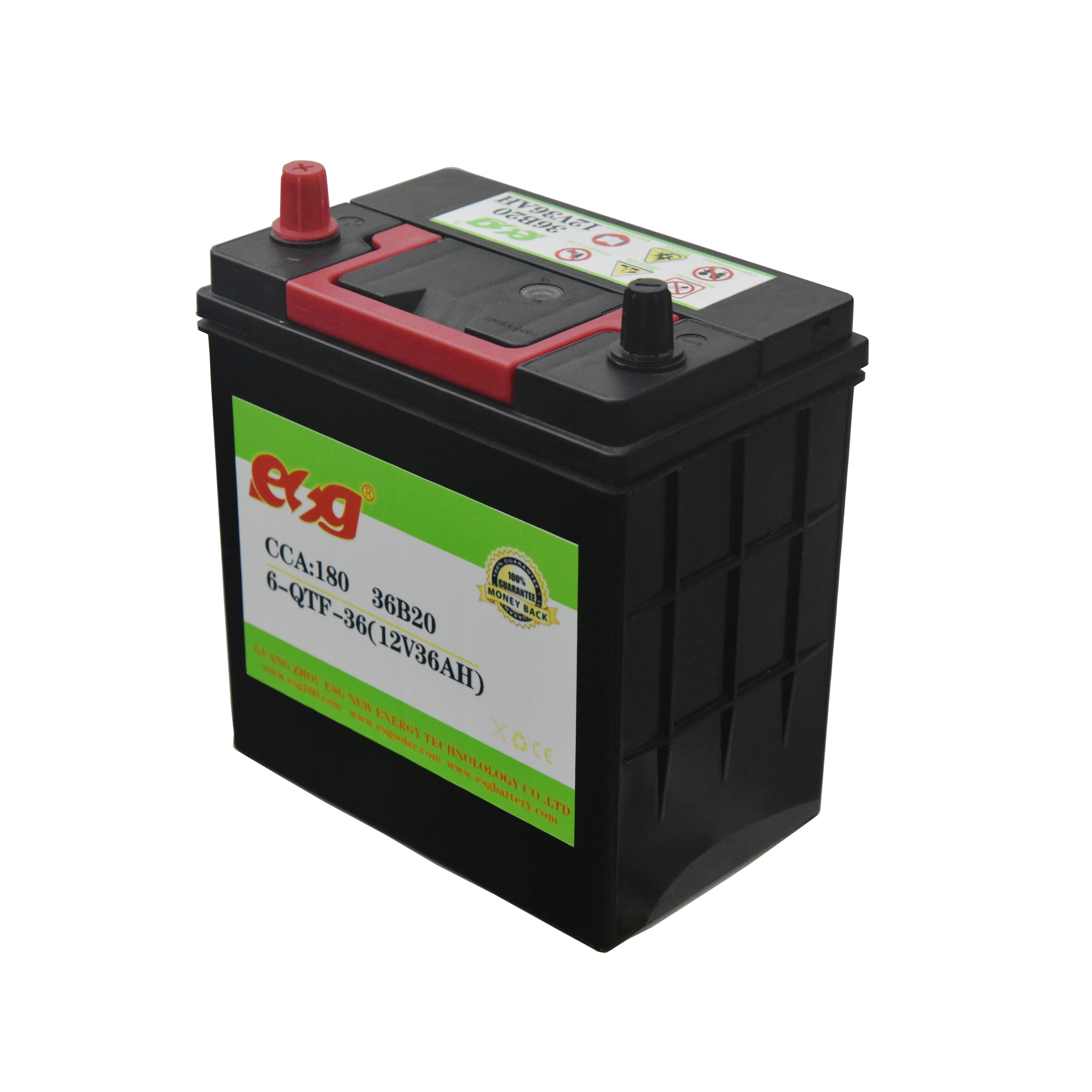 Esg Electric Car Manufacturer Hybrid Cell Pack Factory Agm Price 12V 36Ah Sealed Lead Acid Car Battery