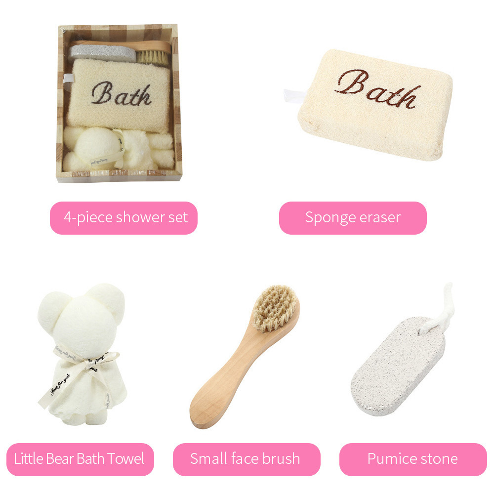 Bath And Body Works Wholesale Products Bath Body Gift Set Exfoliating Bath Gloves Sponge Pumice Stones Spa Set