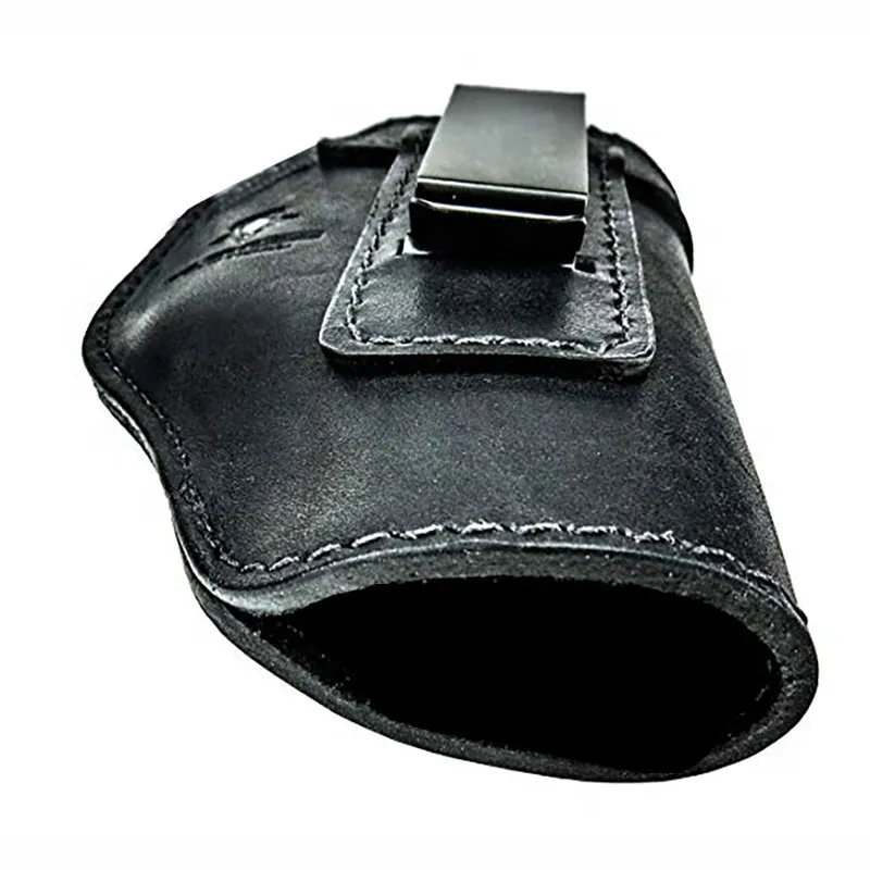 Gun Accessories Range Holster Vintage Leather And Canvas Gun Slip Bag Hunting Shooting Holster