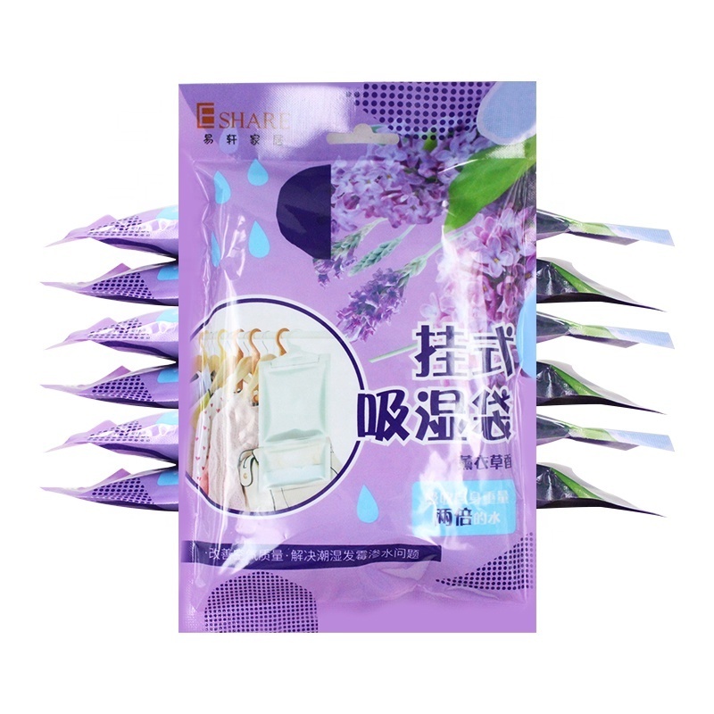 Wardrobe odor eliminator hanging bags moisture absorbing granules hanging closet dehumidifier bag