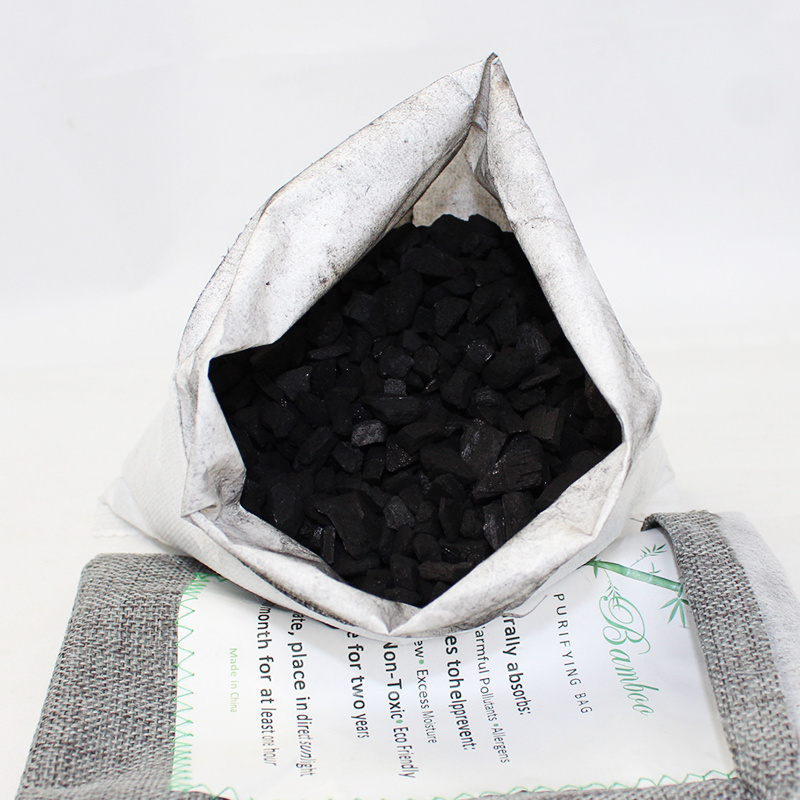 Natural moisture absorber odor eliminator hanging bags Bamboo Charcoal Bag Air Purifying Bag