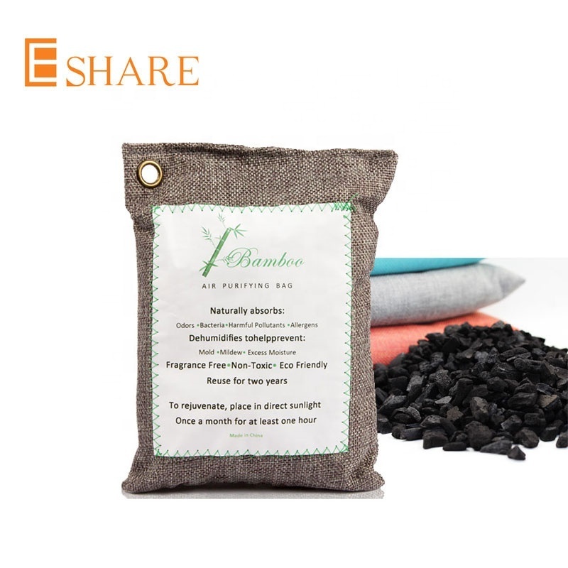 Natural scented moisture absorbent bag large size room dehumidification air purifying bamboo charcoal bags