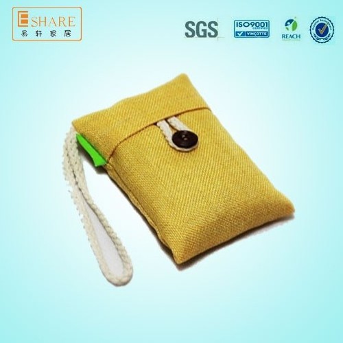 Buttoned moisture absorber fragrance multi charcoal clothes dehumidification bag closet hanging deodorant bag