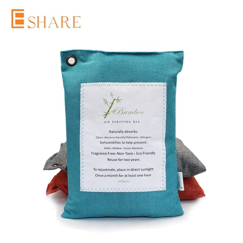 Nature fresh mesh bamboo charcoal bag air purifying moisture absorber humidity remover bag keep dry