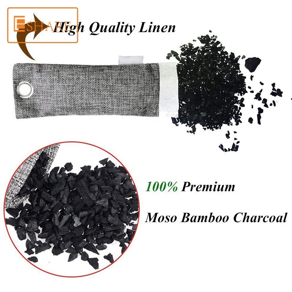 Customized car odor deodorizer carbon activated bamboo charcoal air purifier bag 200g,500g for basement