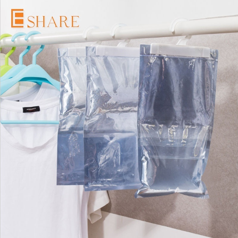 Wholesale moisture absorbing granules hanging clothes dehumidification bag calcium chloride for basement