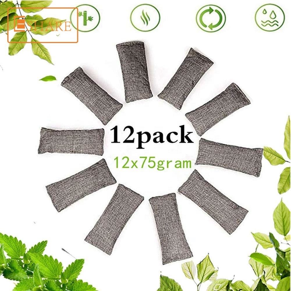 Bamboo charcoal clothes dehumidification odor absorber interior air freshener odor eliminator bag for shoes