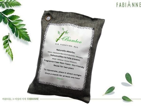 Activated natural air purifying bags bamboo charcoal bag