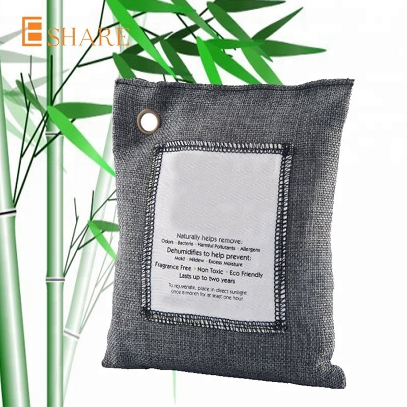 Activated natural air purifying bags bamboo charcoal bag