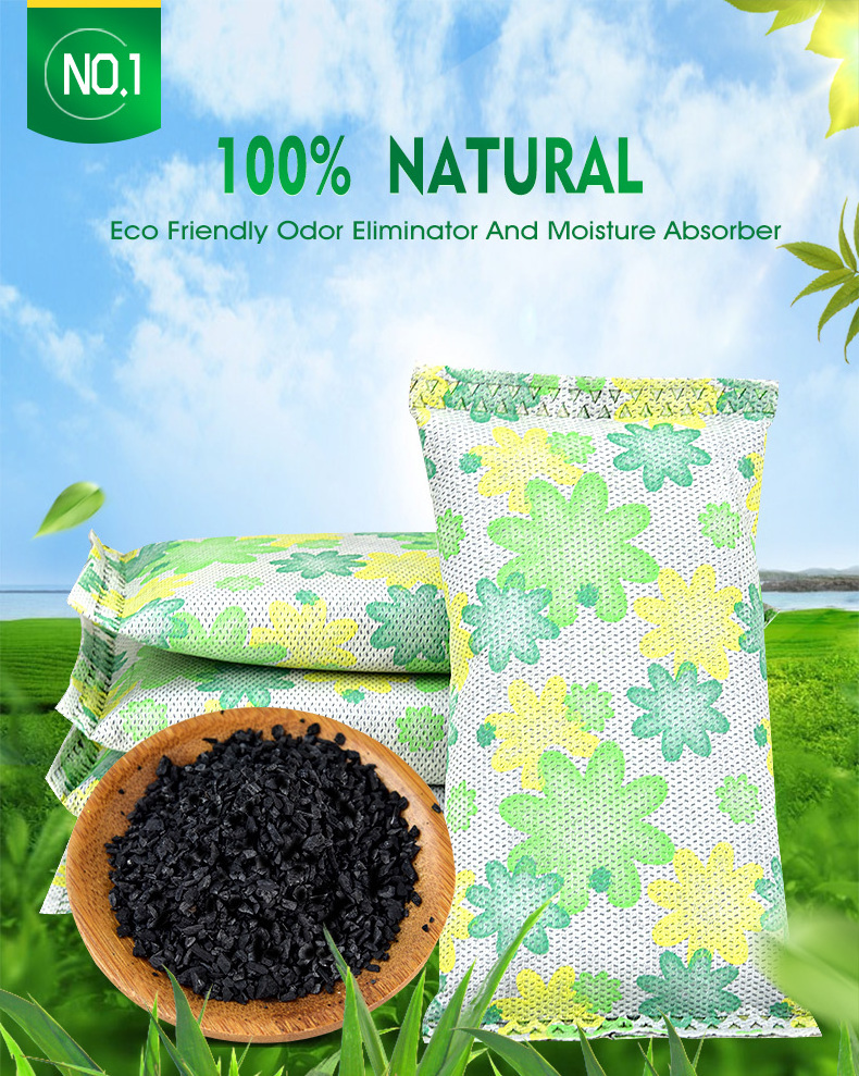 Custom charcoal bags activated charcoal odor absorber fabric shoe deodorizer bag powder air purifying bag