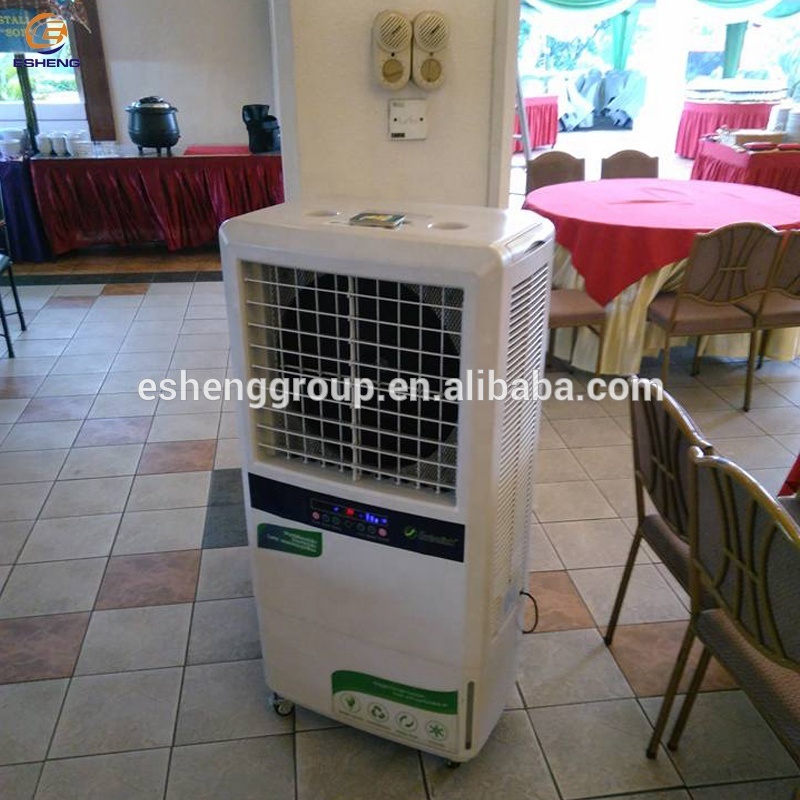 30m2 area use Portable Quiet low energy consumption 4000m3/h evaporative air cooler