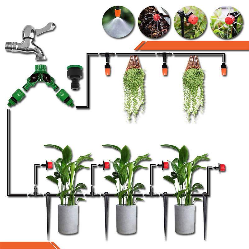 Irrigation System Garden Tools Drip Watering Kits Automatic Watering Hose With Adjustable Convenient saving Water