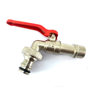 Watering Supply Taps Ball Valve 1/2" Outlet & Inlet Garden Tools Zinc Alloy Water Faucet Used Easy Turn On/Off Lever Handle