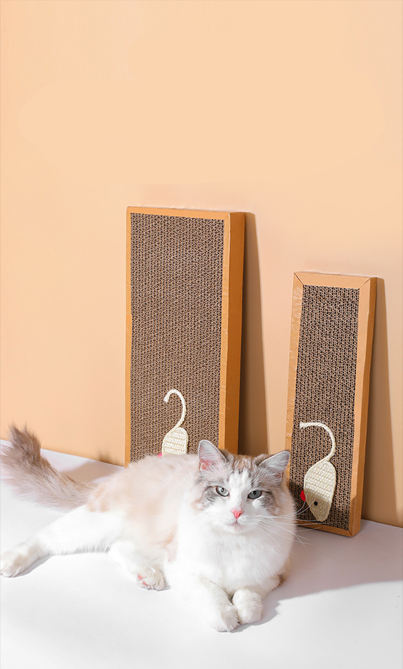 Wholesale small Size Sisal Cat Scratcher Board Durable Cat Toys Corrugated Paper Scratching Toy