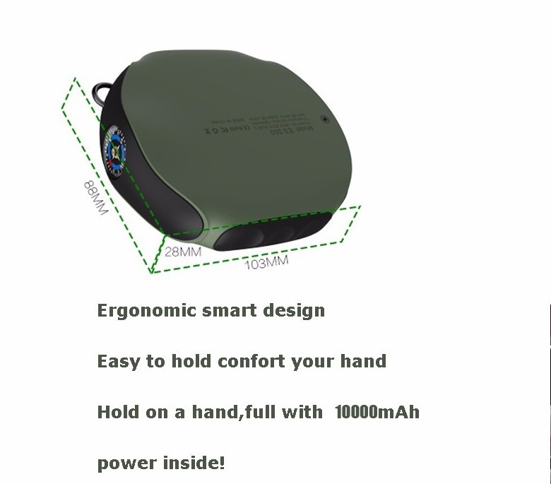 Eshine power bank powerbank mobile charger power bank with Compass and Flashlight Features oem powerbank