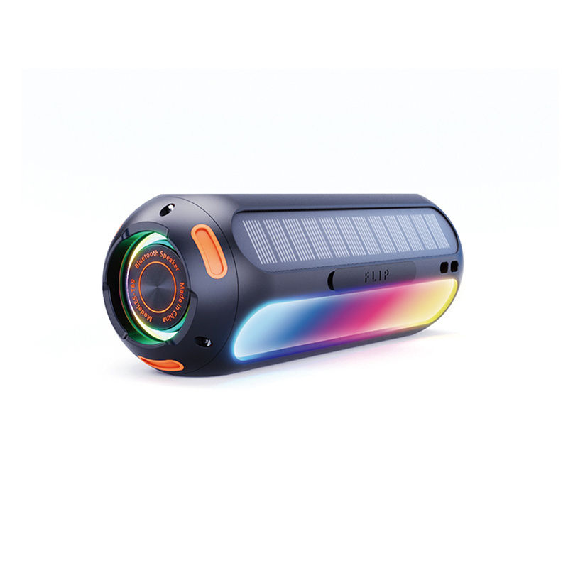 T69Pro waterproof speaker IPX6 Max 15H SOS TWS 20W LED Outdoor magnetic bluetooth speaker Golf cart Hi-fi solar powered speaker