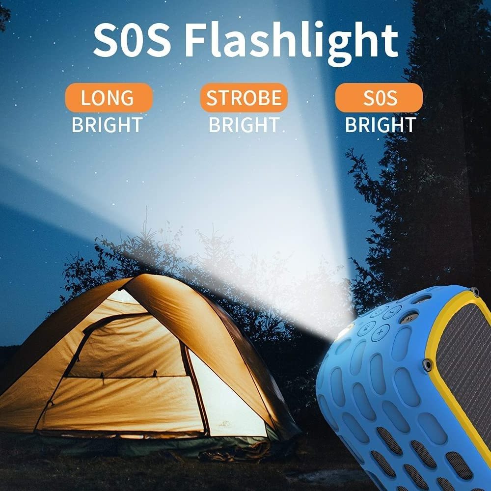 ES-T63 altavoz amplificacion profecional waterproof solar charging mifa speaker SD card playing solar bluetooh speaker