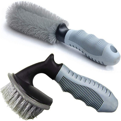 Wheel Cleaning Brush Cleaner for Car  Motorcycle or Bicycle Tire Brush Washing Tool